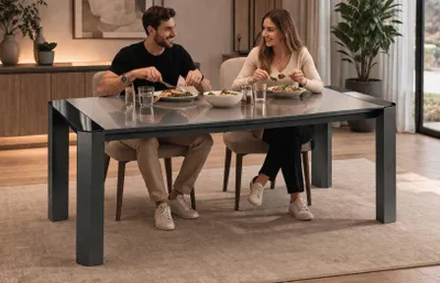 Produktbild von Grau Esszimmer Esstisch Designer Küchentisch Familientisch r Tisch