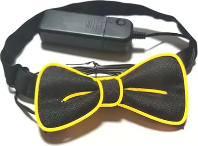 Produktbild von Leuchtende LED-Fliege in Gelb für Partys und Events KP30328