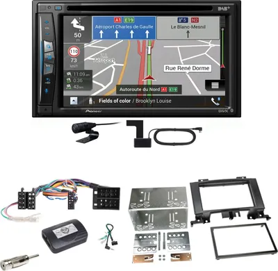 Produktbild von Pioneer AVIC-Z730DAB Navigation MP3 Einbauset für Mercedes Sprinter W906 Crafter