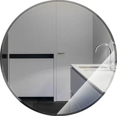 Produktbild von LED Rund Badspiegel  Anti-Fog Badspiegel Wandspiegel Badspiegel  Abgeschrägte 60*60cm （Warmweiß）