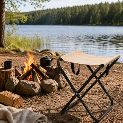 Camping Klapphocker Fußhocker Hocker Outdoor klappbar tragbar 30xH60cm