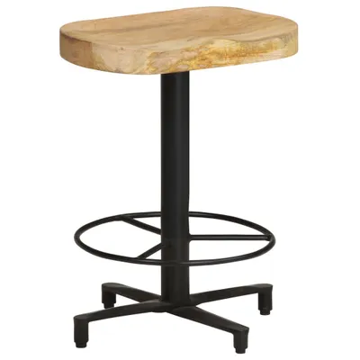 Productafbeelding van Set van 2 barkrukken van mangohout, afmetingen 40 x 52 x 40 cm, bruin