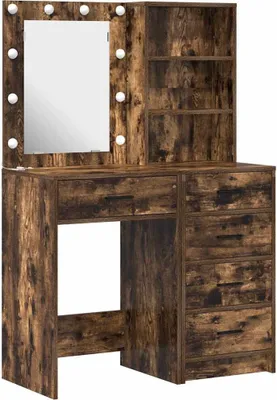 Immagine prodotto di vidaXL Tavolino da toilette 2 pezzi Marrone 50 x 41 x 135 cm Materiale a base di legno