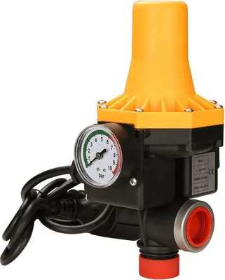 Immagine prodotto di Pressostato elettronico 10 bar - Controllo automatico della pompa - Cavi inclusi - Giallo