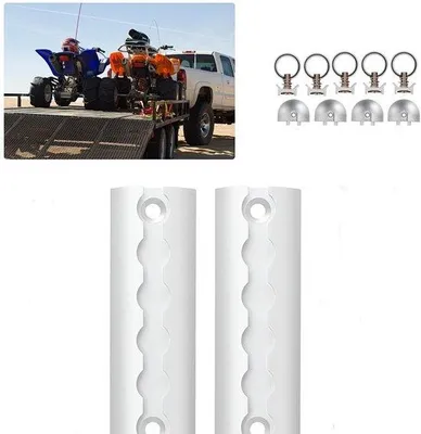 Productafbeelding van Flugzeugbrug 2 V, aluminium, snelklembare bevestigingsrails, 1 meter, geschikt voor aanhangwagens, vrachtwagens en lading