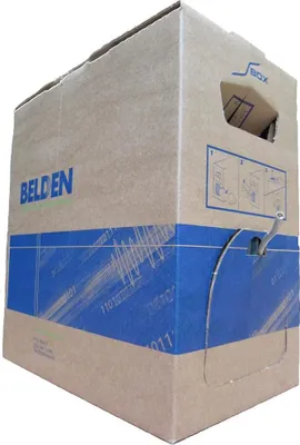 Produktbild von CAT 6 Belden Kabel - 4x2xAWG 23/1 - Starrleiter - 100% Kupfer - U/UTP - 305 Meter - Blau