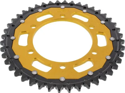 Obrázok produktu pre Korunka ZF 44 zubov rozstup 530 zlatá čierna dvojitá ZFD-479-44-GLD