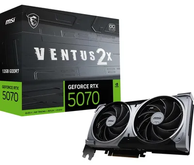 Obrázok produktu pre MSI GeForce RTX 5070 12G VENTUS 2X OC NVIDIA 12 GB GDDR7