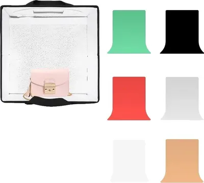 Produktbild von Fotografie Lichtbox, Tragbares Design, Eingebaute LED-Beleuchtung, 30x30