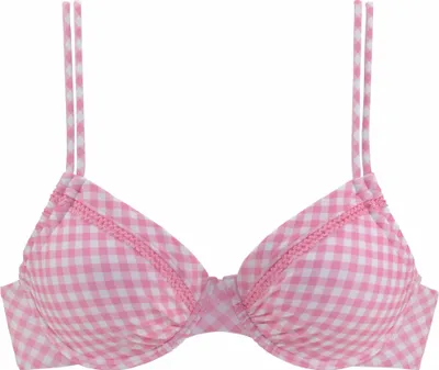 Produktbild von Buffalo Bügel-Bikini-Top Karo rosa-kariert Größe 42 Cup C