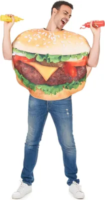 Produktbild von Witziges Burger-Kostüm Uni bunt