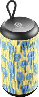 Zdjęcie produktu dla Music Sound 8018080483738, 5 W, Bezprzewodowy, 0,15 m, Głośnik mono przenośny, Żółty, Cylidner