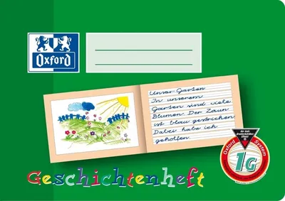 Produktbild von Geschichtenheft 16 Blatt A5 Lineatur 1G Packung mit 10 Stück