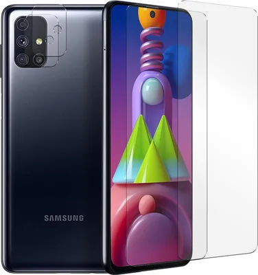 Produktbild von Panzerglas für Samsung Galaxy M51 Schutzfolie 2x Kamera Schutzglas Folie 2x Panzerfolie