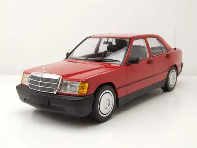 Produktbild von Mercedes 190E W201 1982 rot Modellauto 1:18 Minichamps
