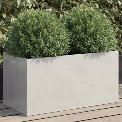 Produktbild von Pflanzkübel Silbern 62x30x29 cm Edelstahl 841593