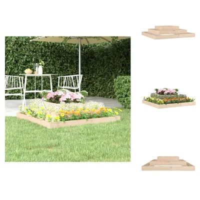 Image de vidaXL Bac à plantes 110x110x27 cm Pin massif - Pots de fleurs & Jardinières