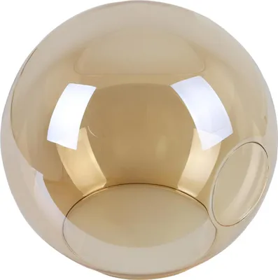 Image de Abat-jour Ring couleur miel 14 cm – abat-jour en verre élégant pour un éclairage chaleureux de la pièce