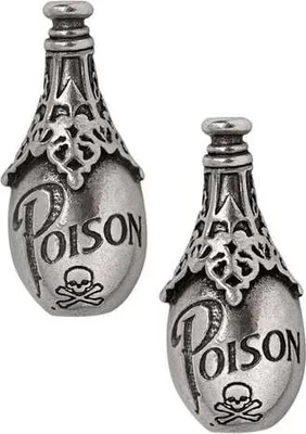 Produktbild von Alchemy Gothic Ohrstecker Damen Lucrezia's Fix silberfarben Standard