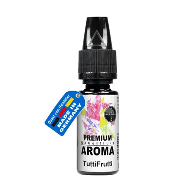 Produktbild von PREMIUM Nebelfluid - Aroma TuttiFrutti 10 ml universeller Duftstoff für wasserbasierte Nebelflüssigkeit - HERRLAN-Qualität