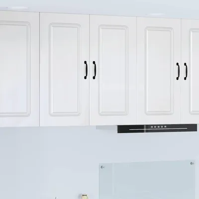 Produktbild von vidaXL Geschirrspülerfront Kalmar Hochglanz Weiß 80 x 31 x 80 cm