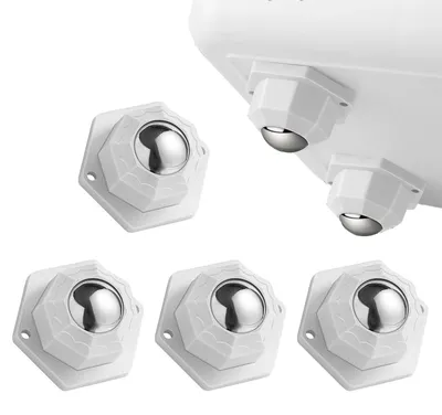 Immagine prodotto di 4 pezzi di rotelle a sfera, ruote robuste per mobili, girevoli a 360°