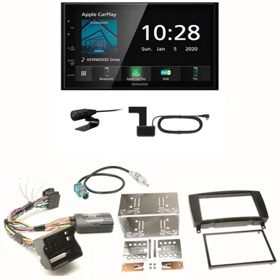 Produktbild von Kenwood DMX5020DABS Android Auto Einbauset für Mercedes CLK W209 Facelift