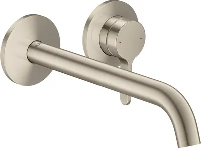 Image de hansgrohe AXOR One robinetterie de lavabo encastrée pour montage mural, avec poignée levier, bec 220mm, 48120820