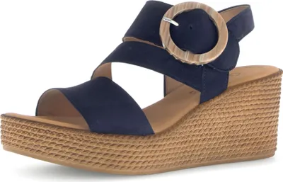 Image de Sandales à lanières Gabor pour femme 31393931303736 Bleu 38 1/2 EU