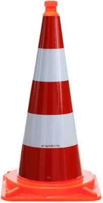 Produktbild von TL Leitkegel PVC 75 cm BASt Prüfnummer V4-55 und V4-53 Klasse 3