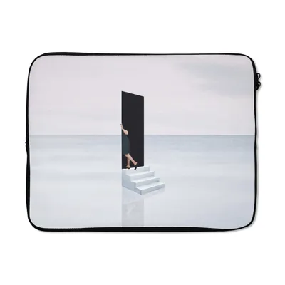Produktbild von MuchoWow® Laptop Hülle 15 Zoll Frau - Treppe - Abstrakt - Tür Laptoptasche - Laptoptasche - Sleeve - Rundum-Schutz