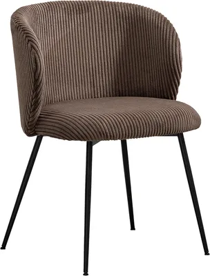 Produktbild von KAWOLA Stuhl LENA Esszimmerstuhl Cord braun