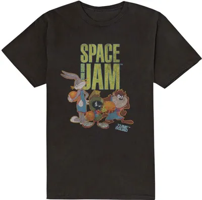 Produktbild von Space Jam - "Tune Squad" T-Shirt für Herren/Damen Uni RO8872 (XL) (Schwarz)