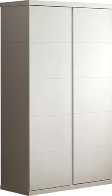 Produktbild von Kleiderschrank Lara 2 grifflose Türen - weiß