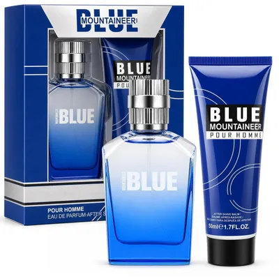 Zdjęcie produktu dla Zestaw prezentowy perfum męskich: woda perfumowana + balsam po goleniu 50 ml. Nuty zapachowe: drewno, mięta, herbata, wetiwer