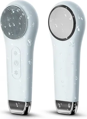Produktbild von wiederaufladbare gesichtsreinigungsbürste, silikon, hochfrequenz vibration 15000rpm, heiß & kalt, für alle hauttypen