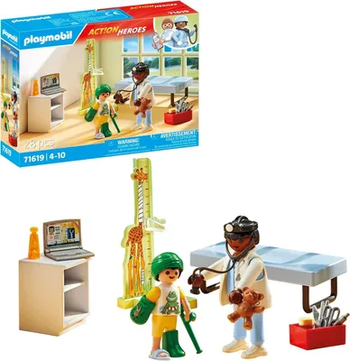 Image de PLAYMOBIL PLAYMOBIL 71619 Pédiatre avec ours en peluche 71619