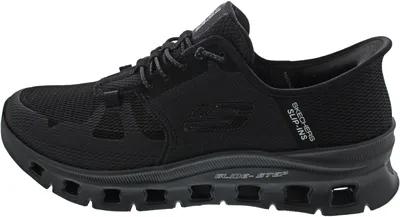 Zdjęcie produktu dla Skechers Glide Step Pro 232930-BBK Męskie sneakersy, wsuwane, mix materiałów, Czarny - Technologia Skechers Marki Skechers Wsuwane sneakersy, Czarny
