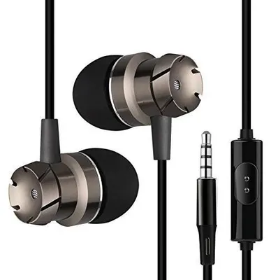 Produktbild von In-Ear Kopfhörer + Mikrofon Ohrstöpsel Headset für Bass Klang
