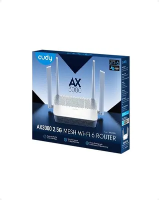 Produktbild von CUDY AX3000 Wi-Fi 6 5G Mesh Router P2_EU - Router - 1 Gbps