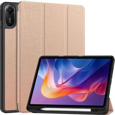 Produktbild von Bizon Fall Registerkarte Eidechse Xiaomi Redmi Pad 2 Gold plattiert