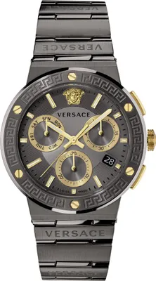 Produktbild von Versace Herren Uhr Armbanduhr Chronograph GRECA LOGO VEZ900521 Edelstahl