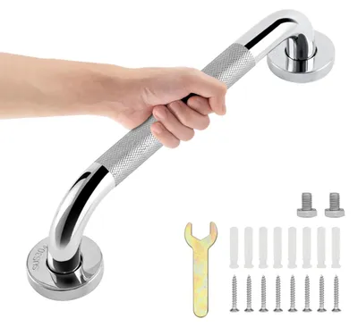 Obrázek produktu pro Madlo do koupelny - Nerez 304 - Protiskluzové - 30 cm - Pro seniory a osoby s omezenou pohyblivostí