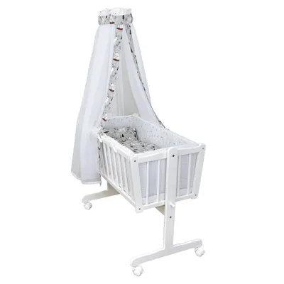 Produktbild von Baby-Delux Wiegenset Bettwäsche Set 6-tlg für Babywiege Forest (ohne Wiege)