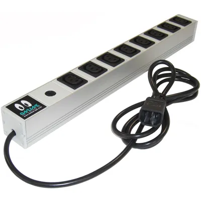 Obrázek produktu pro ONLINE USV-Systeme IEC10A8IEC10A-RACK, 8 AC zásuvky / AC zásuvek, C13 rozdvojovač, 10 A, Šedá, 2 m, 95 mm