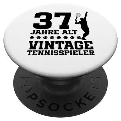 Immagine prodotto di 37° compleanno, 37 anni, tennis, festa di compleanno, PopSockets, PopGrip adesivo