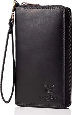 Produktbild von Damen Geldbörse Leder mit RFID Schutz, Elegantes Portemonnaie mit Geschenkbox, Viele Kartenfächer, Münzfach & Luxus Brieftasche für Frauen