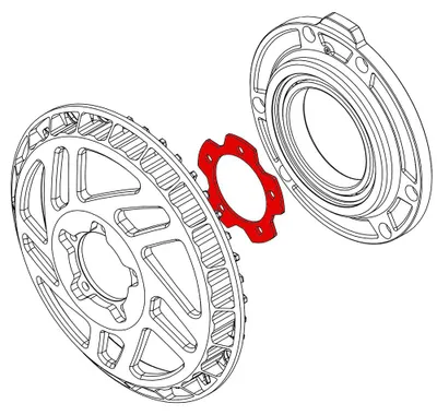 Produktbild von windmeile | Lekkie 2mm Spacer, Abstandshalter, für Bafang BBSHD, E-Bike, Pedelec