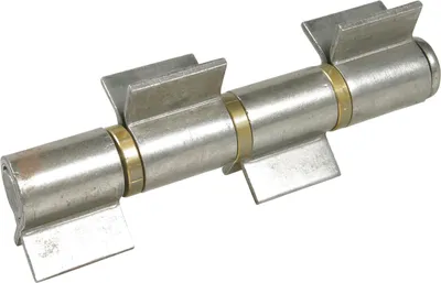 Image de Bande à souder en 4 parties, lobes en V 408A, longueur de bande 180 mm, ø 28 mm, acier brut