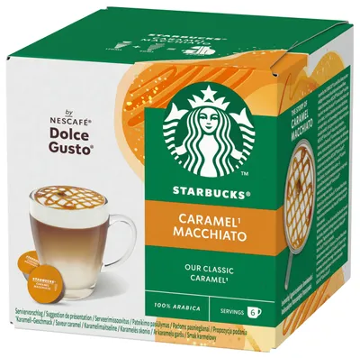 Obrázok produktu pre Starbucks by Nescafe Dolce Gusto Caramel Macchiato Arabica Kaffee 12 Kapseln